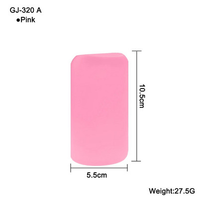 1 buc capac de protecție din silicon pentru pahare termo cilindru drept antiderapant biberon de apă din sticlă antiopărire și izolare termică