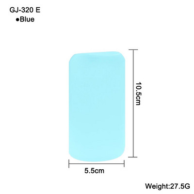 1 buc capac de protecție din silicon pentru pahare termo cilindru drept antiderapant biberon de apă din sticlă antiopărire și izolare termică