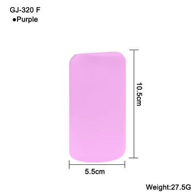 1 buc capac de protecție din silicon pentru pahare termo cilindru drept antiderapant biberon de apă din sticlă antiopărire și izolare termică
