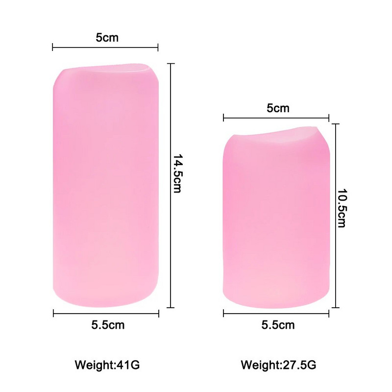 1 бр. Силиконова защитна капачка за чаша Прав цилиндър Термос Неплъзгаща се стъклена бутилка за вода Бебешка бутилка против изгаряне и топлоизолация