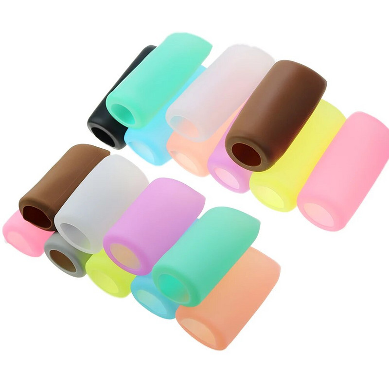 1 бр. Силиконова защитна капачка за чаша Прав цилиндър Термос Неплъзгаща се стъклена бутилка за вода Бебешка бутилка против изгаряне и топлоизолация