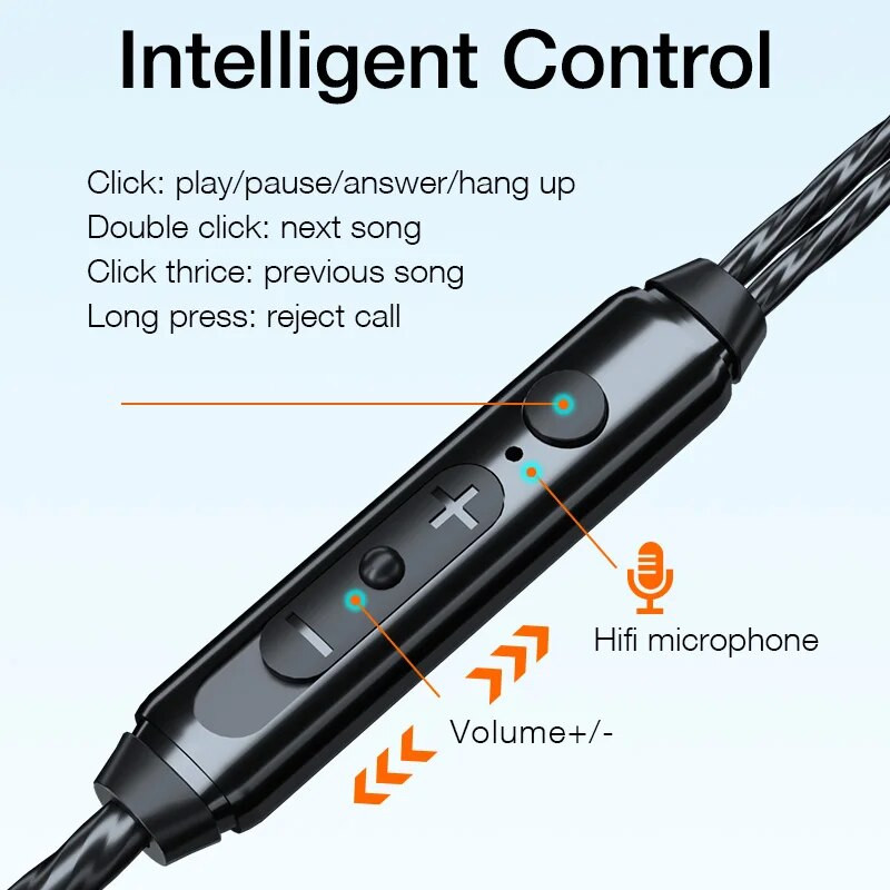 EARDECO Ενσύρματο ακουστικό 3,5 mm In Ear Ακουστικά για Gaming Ακουστικά Μπάσο με Mic Stereo Ενσύρματα ακουστικά για τον υπολογιστή Oppo Xiaomi