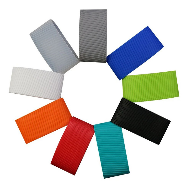 1 τεμ. σιλικόνης 8 εκατοστών θερμομονωτικό μανίκι φλυτζανιών ρίγες αντιολισθητικές περιτυλίξεις για κούπες Κεραμικό γυάλινο μπουκάλι νερού θερμοσταθερότητα Άοσμο