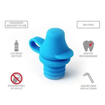 Φορητό Kids No Spill Choke Bottle Water Adapter with Tube Drinking Stight for Baby Drink Feeder Καπάκι μπουκαλιού με προστασία από διαρροή νερού