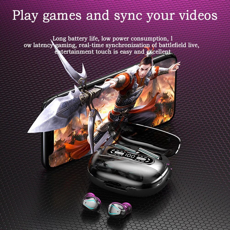 M56 Couple Wireless Earbuds Ακουστικά gaming με θήκη φόρτισης Power Display 4 ακουστικά για κινητό τηλέφωνο Φορητός υπολογιστής