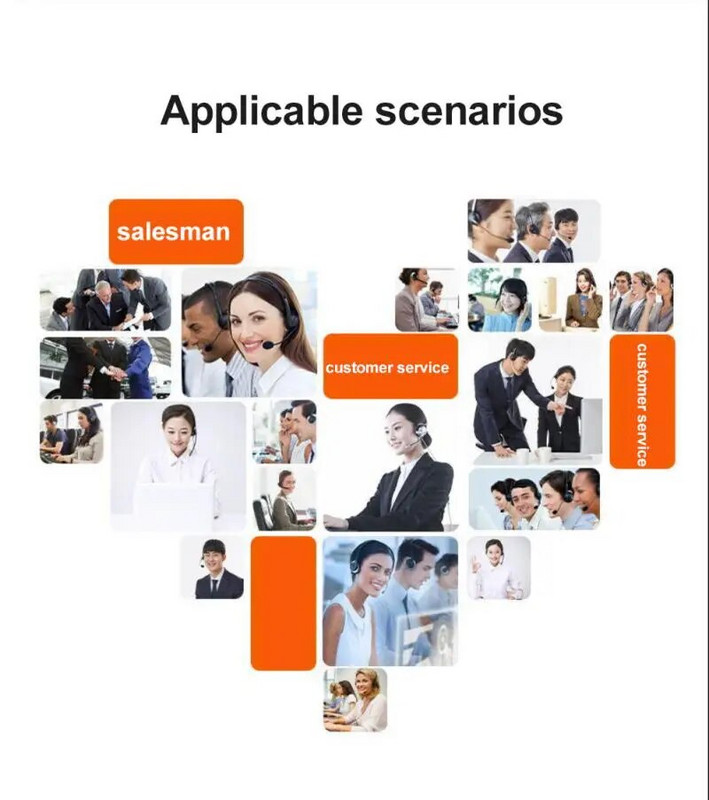 Ασύρματο Bluetooth 5.1 Ακουστικά Τηλεφωνικά Ακουστικά Τηλεφωνικό Κέντρο Γραφείου Υπολογιστή Ακύρωση θορύβου Εξυπηρέτηση πελατών με μικρόφωνο