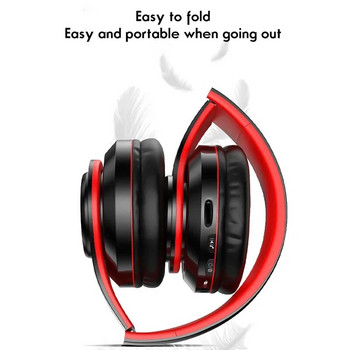 Ασύρματα ακουστικά Bluetooth πάνω από το αυτί Πτυσσόμενα πολύχρωμα στερεοφωνικά υπολογιστή Ασύρματα ακουστικά ακύρωσης θορύβου HIFI Ακουστικά παιχνιδιών