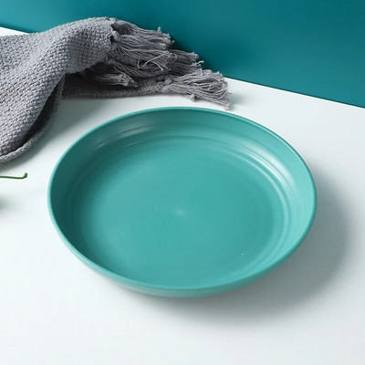 Детска чиния за вечеря Нечуплива закуска Купа със слама Сос Подправка Ястие Разградими ЕКО-приятелски съдове Костни съдове Цветни