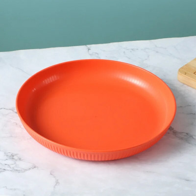 Детска чиния за вечеря Нечуплива закуска Купа със слама Сос Подправка Ястие Разградими ЕКО-приятелски съдове Костни съдове Цветни