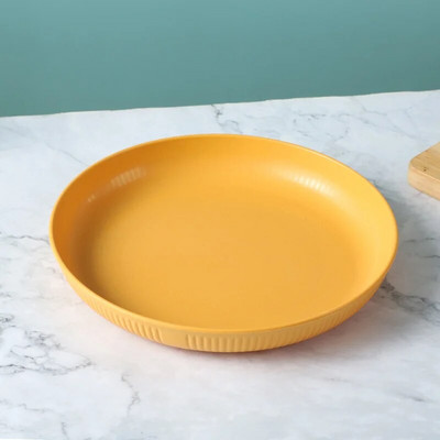 Детска чиния за вечеря Нечуплива закуска Купа със слама Сос Подправка Ястие Разградими ЕКО-приятелски съдове Костни съдове Цветни