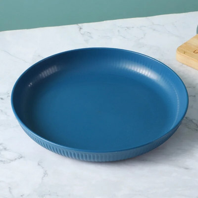 Детска чиния за вечеря Нечуплива закуска Купа със слама Сос Подправка Ястие Разградими ЕКО-приятелски съдове Костни съдове Цветни