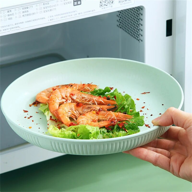 Gyerekek tányér törésálló uzsonna szalmatál szósz Fűszeres edény Lebomló környezetbarát étkészlet Csontételek Színes