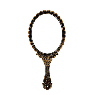 Európai stílusú retro kézi tükör vintage smink hiúság kéztükör Spa szalon kozmetikai kompakt tükör asztali sminkeszközök