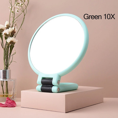 Καθρέφτης μακιγιάζ 2/5/10/15X Μεγεθυντικός καθρέφτης δύο προσώπων Πτυσσόμενος καθρέφτης μακιγιάζ νεσεσέρ Εργαλεία καλλυντικών με στρογγυλή μεγέθυνση καθρέφτη