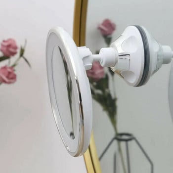 Огледало за грим с 10X светлини LED увеличително огледало Козметични огледала Светлинно увеличение LED огледала за грим