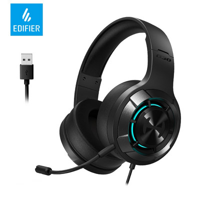 Edifier Гейминг слушалки HECATE G30 II USB кабелни слушалки RGB осветление 7.1 Съраунд звук PC PS4 PS5 Xbox с микрофон