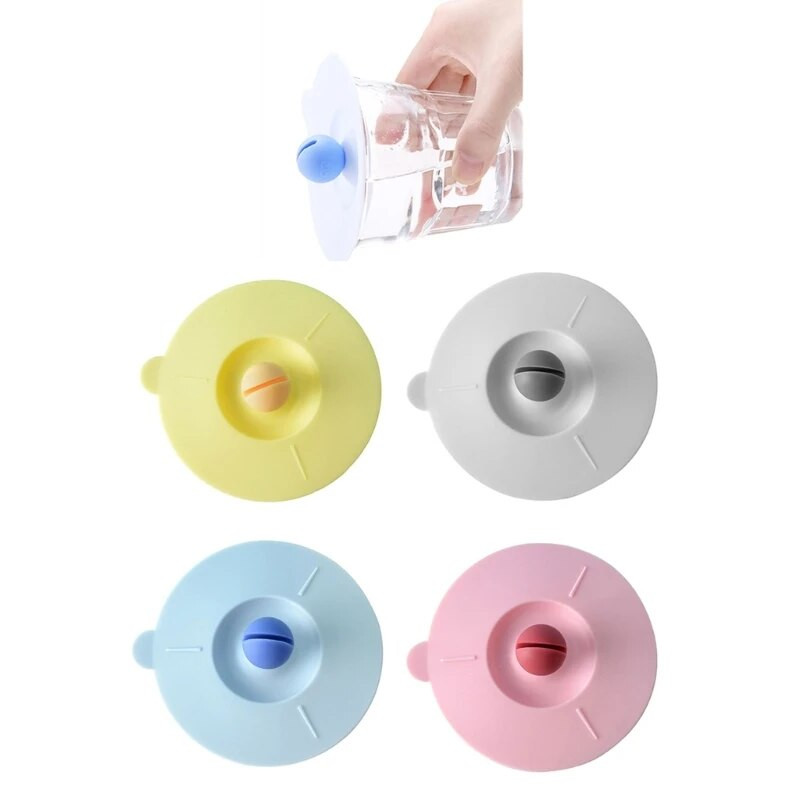 Élelmiszer-minőségű szilikon pohárfedelek Újrafelhasználható italos pohárfedél Univerzális bögrefedél Szivárgásmentes légmentes bögrefedők Könnyen használható KXRE