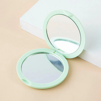 1 ΤΕΜ Φορητός αναδιπλούμενος καθρέφτης Μίνι στρογγυλή τσέπη Συμπαγής καλλυντικός καθρέφτης μακιγιάζ Αξεσουάρ ταξιδίου χειρός
