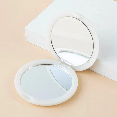 1 ΤΕΜ Φορητός αναδιπλούμενος καθρέφτης Μίνι στρογγυλή τσέπη Συμπαγής καλλυντικός καθρέφτης μακιγιάζ Αξεσουάρ ταξιδίου χειρός