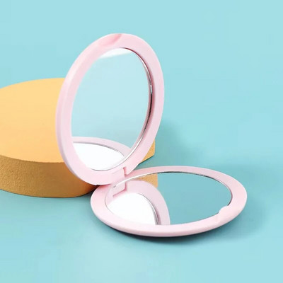 1 ΤΕΜ Φορητός αναδιπλούμενος καθρέφτης Μίνι στρογγυλή τσέπη Συμπαγής καλλυντικός καθρέφτης μακιγιάζ Αξεσουάρ ταξιδίου χειρός