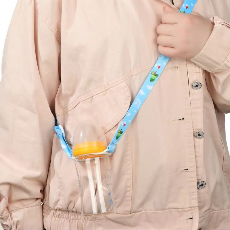 Állítható vízforraló kellékek Kényelmes palackcsat Zsinór akasztókötél Vizes palackszíj vállpánt