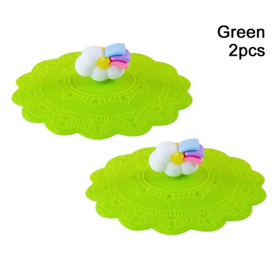 1/2db szilikon bögre csésze fedő tömítő védő fedél hő hőmérséklet megőrzés pormentes tea/kávé/tej csésze domború fogantyúval