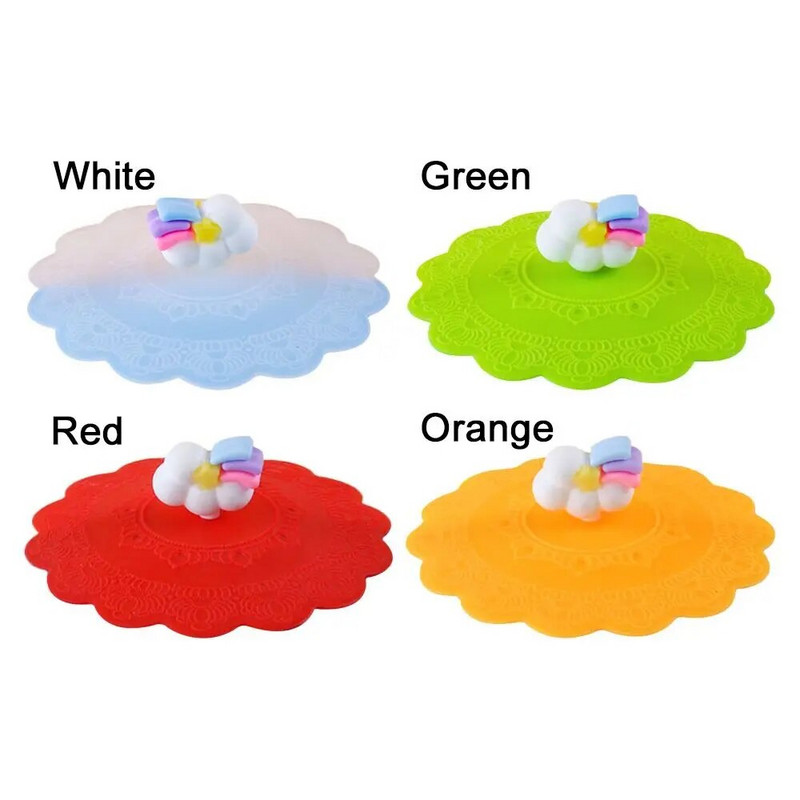 1/2db szilikon bögre csésze fedő tömítő védő fedél hő hőmérséklet megőrzés pormentes tea/kávé/tej csésze domború fogantyúval