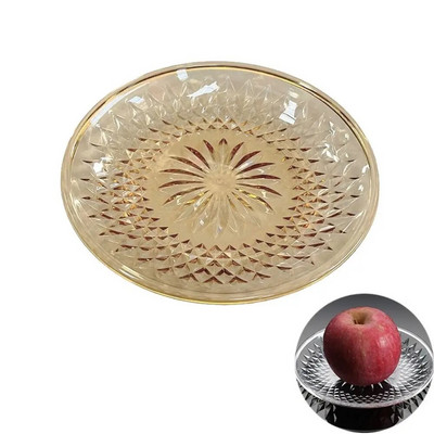 Декорация Занаяти Дисплей Храна Прозрачен Следобеден чай Тава за вземане на проби от храна Десертна чиния Плодова чиния Поставка за тава