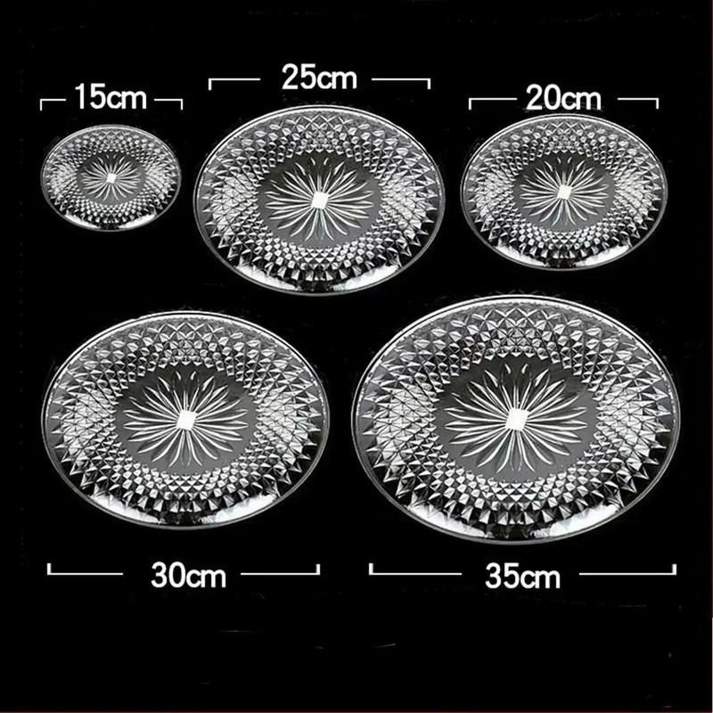 Dekorációs kézműves bemutató élelmiszer Átlátszó délutáni tea ételmintatartó tálca Desszerttál Gyümölcstányér tálca állvány