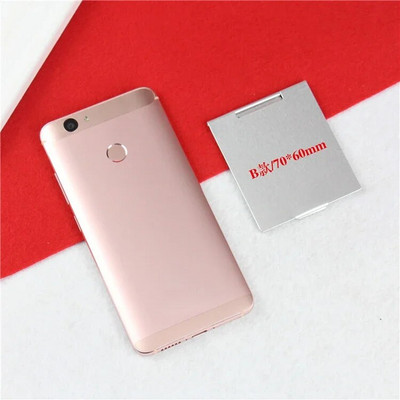 Käes seisev väike peegel alumiiniumist kokkupandav peegel mini kaasaskantav meigipeegel edevus kokkupandav kompaktne taskuga kosmeetikatööriistad