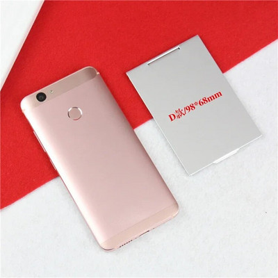 Käes seisev väike peegel alumiiniumist kokkupandav peegel mini kaasaskantav meigipeegel edevus kokkupandav kompaktne taskuga kosmeetikatööriistad