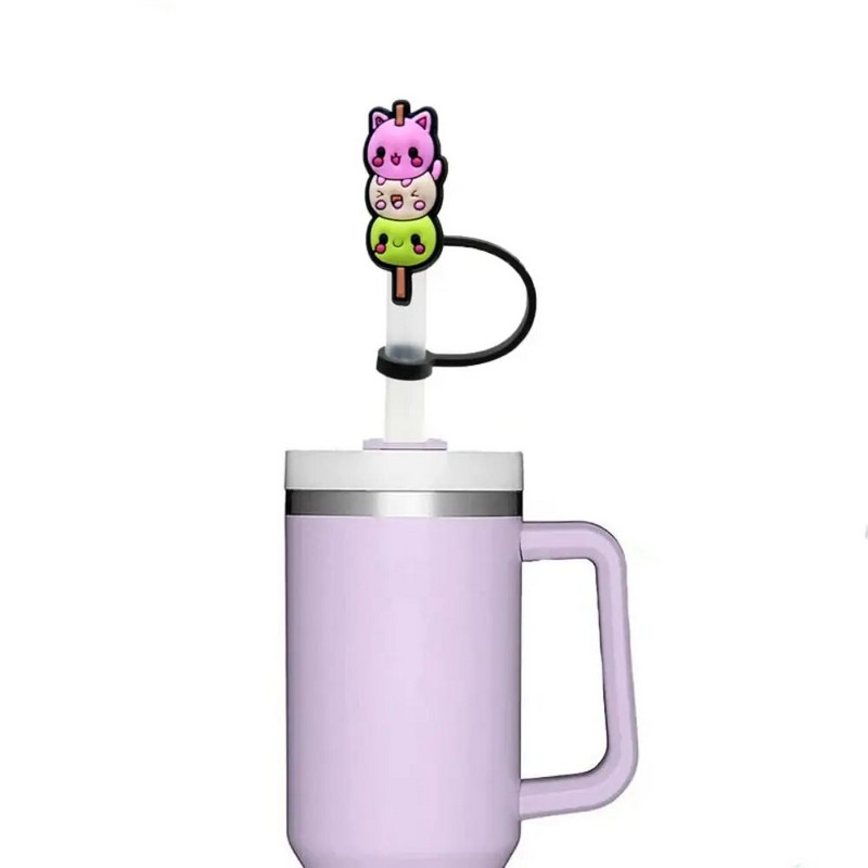 2db porálló leopárdmintás szívszívószálak, újrafelhasználható, fröccsenésálló szivárványos szívószálak szilikon szívószálas sapka