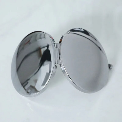 Mini kišeninis veidrodis grožio kosmetinis veidrodis kalnų krištolas sulankstomas kompaktiškas veidrodis, nešiojamas dvipusis sulankstomas kosmetinis veidrodis