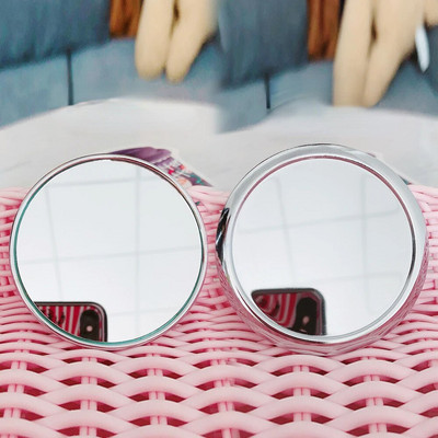 Mini kišeninis veidrodis grožio kosmetinis veidrodis kalnų krištolas sulankstomas kompaktiškas veidrodis, nešiojamas dvipusis sulankstomas kosmetinis veidrodis