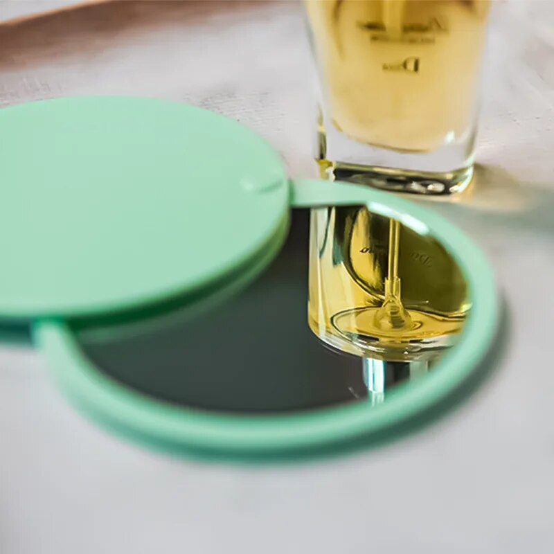 Φορητοί στρογγυλοί πτυσσόμενοι καθρέφτες μακιγιάζ για κορίτσια Μίνι καθρέφτης τσέπης Συμπαγής καθρέφτης μακιγιάζ Travel Beauty Cosmetic Tool