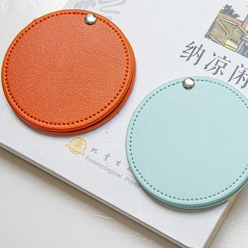 Μίνι στρογγυλός καθρέφτης μακιγιάζ Φορητός διπλής όψεως καλλυντικός καθρέφτης πτυσσόμενη τσέπη Συμπαγής αξεσουάρ ταξιδιού καθρέφτη