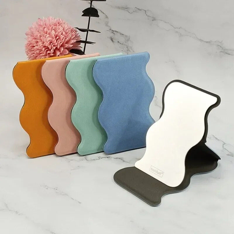 Zseb téglalap alakú összecsukható sminktükör Ultravékony összecsukható sminktükör Személyre szabott hordozható kompakt kozmetikai tükör