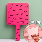 1 db kézi sminktükör kézi tükör négyzet alakú tükör nyéllel smink hiúság hordozható kompakt tükrök kozmetikai smink szépségápolási eszközök