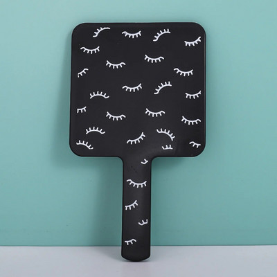 1 db kézi sminktükör kézi tükör négyzet alakú tükör nyéllel smink hiúság hordozható kompakt tükrök kozmetikai smink szépségápolási eszközök