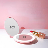 Μίνι Φορητά Φωτιστικά LED Καθρέφτης Μακιγιάζ 10X Μεγεθυντικό Χέρι Πτυσσόμενο 12 LED Φωτιστικό Μακιγιάζ Τσέπης Καθρέφτης Καλλυντικό Εργαλείο ομορφιάς
