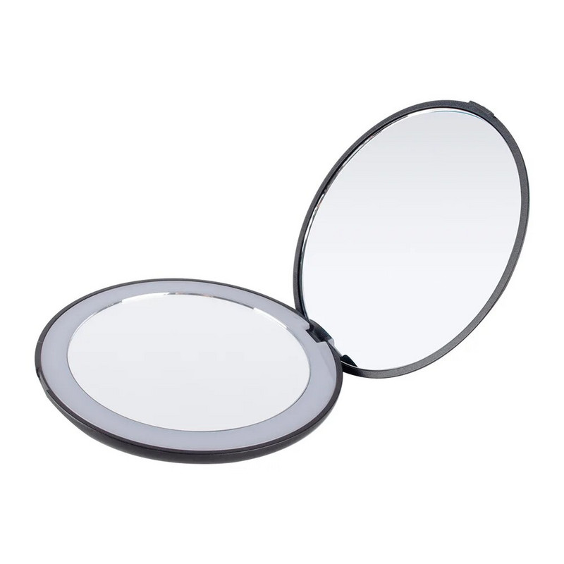 Μίνι Φορητά Φωτιστικά LED Καθρέφτης Μακιγιάζ 10X Μεγεθυντικό Χέρι Πτυσσόμενο 12 LED Φωτιστικό Μακιγιάζ Τσέπης Καθρέφτης Καλλυντικό Εργαλείο ομορφιάς