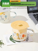 KAWASIMAYA szilikon csésze fedél, univerzális porálló kerámia csészék Bögrék Teáscsészék Poharak Vizespoharak Fedők Tartozékok Egyedül eladó