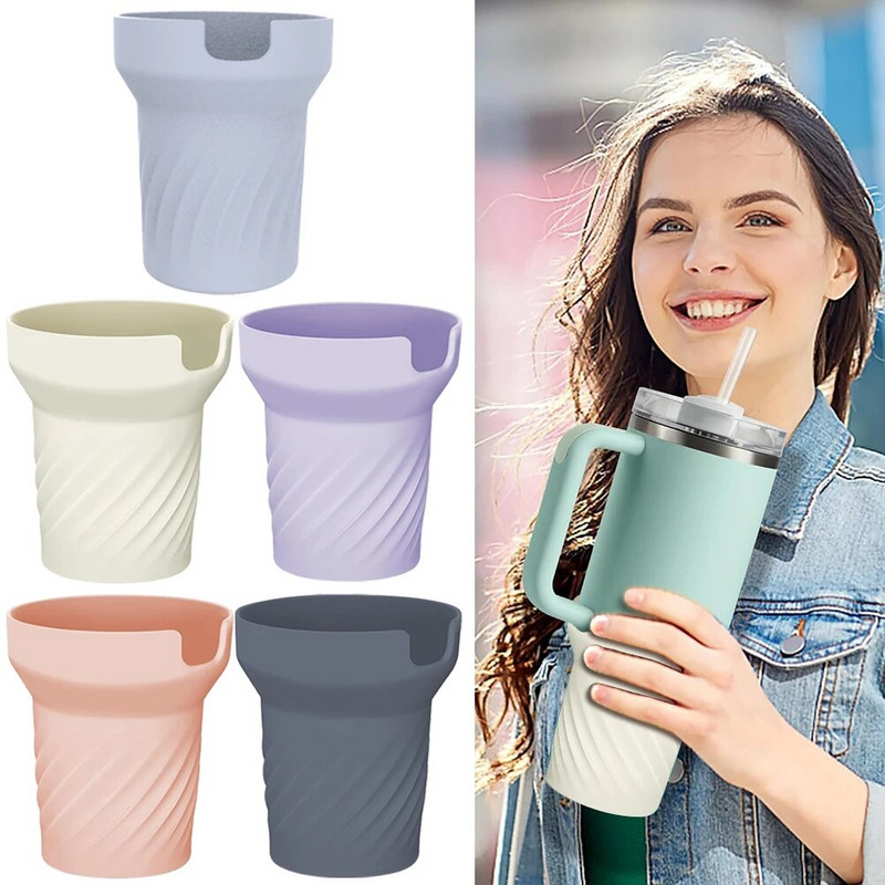 Szilikon vizespalacktartó kényelmes palackvédő hüvely, kopásálló pohárhüvely fedél 30/40oz Stanley Quencherhez