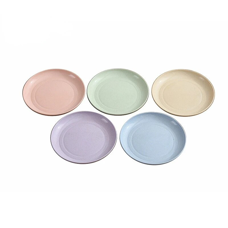 Búzaszalma étkészlet nyárson csonttál Háztartási csontos edény asztal Szemétválogató tányér Gyümölcs Uzsonnatál Süteménytál Desszerttál