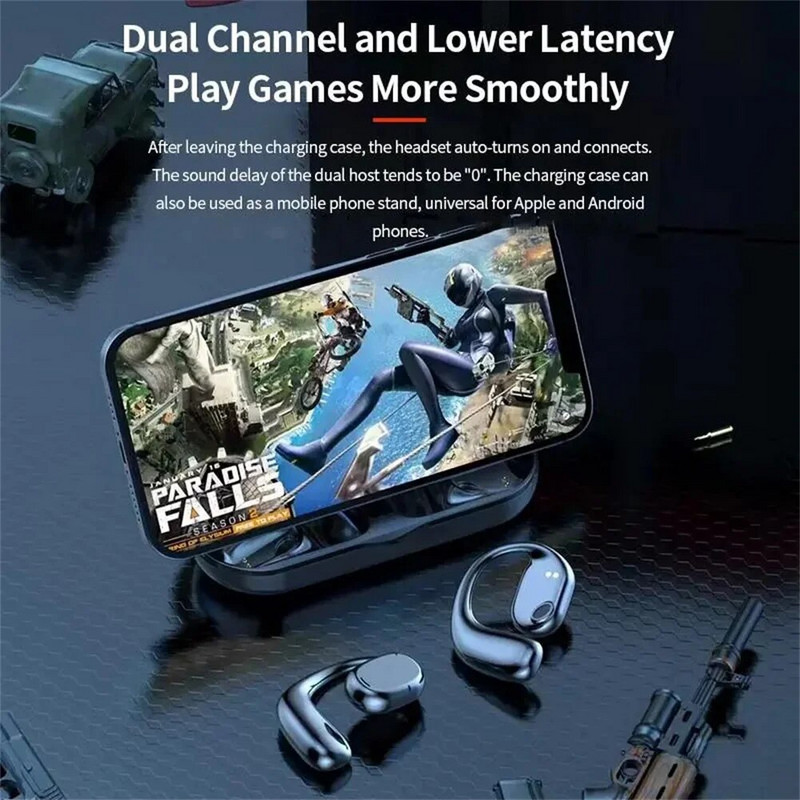 JS270 vezeték nélküli fülhallgató vízálló csontvezető fülhallgató rendkívül hosszú akkumulátor-élettartamú fejhallgató mobiltelefonhoz számítógépes laptophoz