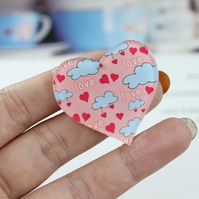 10db/ akril Valentin nap szerelmes szív varázs medál barkácsoláshoz fülbevaló nyaklánc kulcstartó ékszer készítés keresés