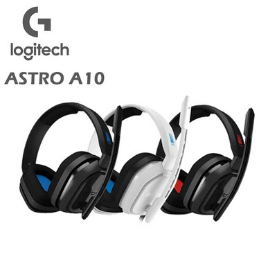 Logitech ASTRO A10 кабелни геймърски слушалки, леки, устойчиви на повреди 3,5 мм аудио жак компютърни слушалки за PC/Xbox/PS/Switch
