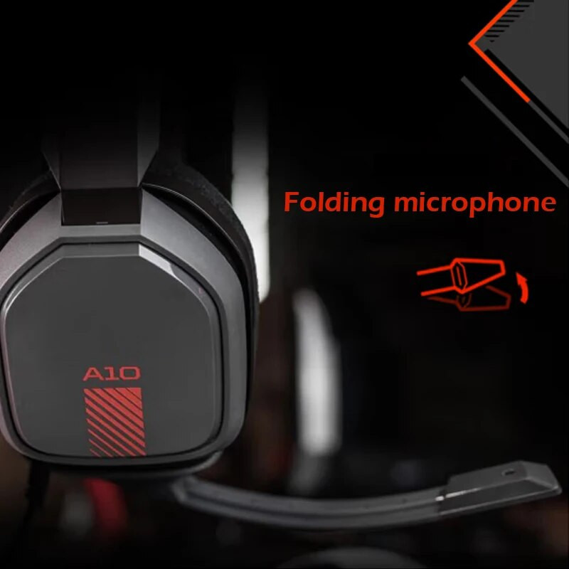 Logitech ASTRO A10 vezetékes játékfejhallgató könnyű, sérülésálló, 3,5 mm-es audiocsatlakozós számítógépes fejhallgató PC-hez/Xboxhoz/PS-hez/Switch-hez