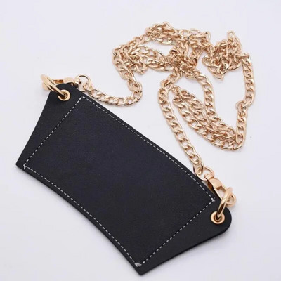 PU-bőr váll keresztben vizes palacktartó bögre táska Állítható hordozható kávéspohártartó láncos palackfedél utazáshoz