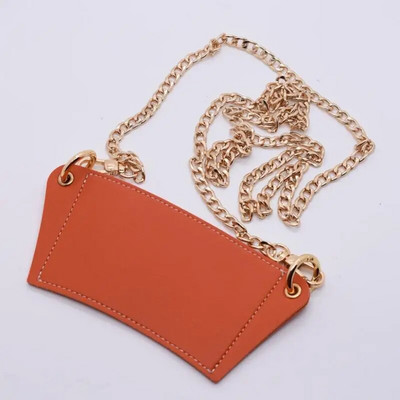 PU-bőr váll keresztben vizes palacktartó bögre táska Állítható hordozható kávéspohártartó láncos palackfedél utazáshoz